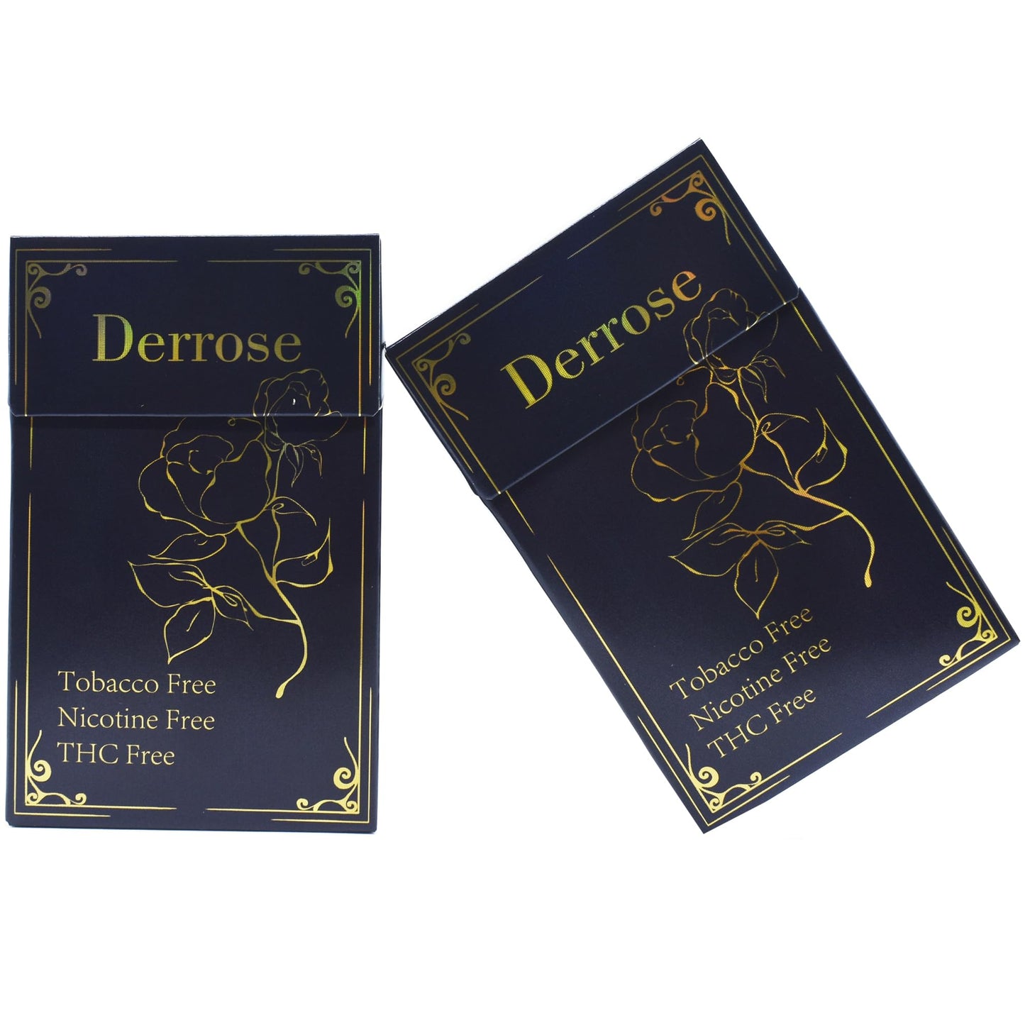 Derrose® Herbal Cigarettes Tobacco Free, Nicotine Free, THC Free, Vape Alternative Cigarettes for Quit Smoking, 2 Packs-40 Smokes