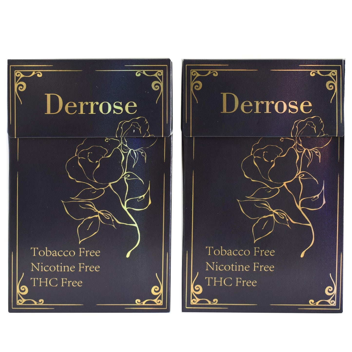 Derrose® Herbal Cigarettes Tobacco Free, Nicotine Free, THC Free, Vape Alternative Cigarettes for Quit Smoking, 2 Packs-40 Smokes