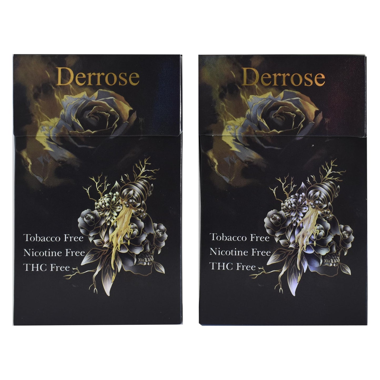 Derrose® Herbal Cigarettes，Tobacco Free, Nicotine Free, THC Free， Vape Alternative Cigarettes to Quit Smoking，2 Packs-40 Smokes